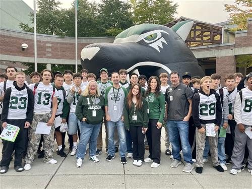 Counselors with Football team